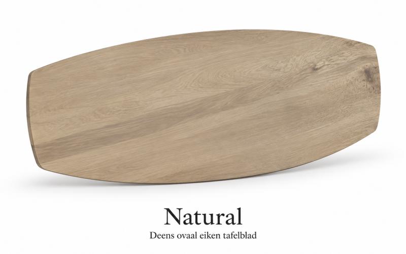 Deens ovale eiken eettafel &ndash; zelf samenstellen